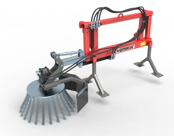 Wematik - Wildkrautbürste mit Euroaufnahme hydraulisch