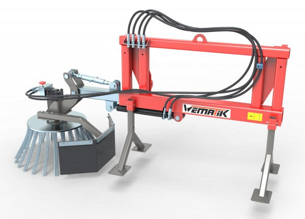 Wematik - Wildkrautbürste mit Euroaufnahme hydraulisch