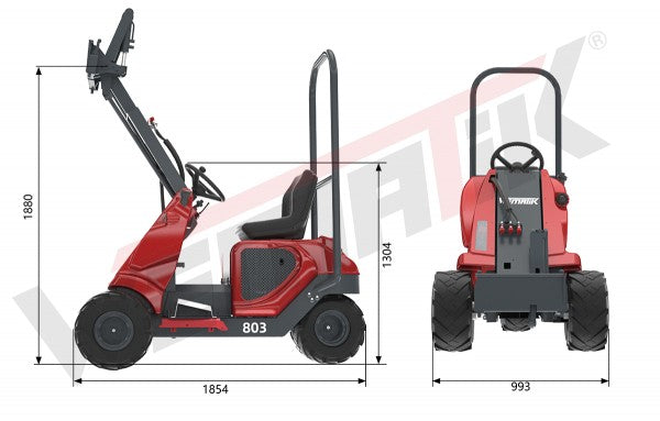 Radlader Wematik 803 – Kompaktlader Neufahrzeug mit Allradantrieb