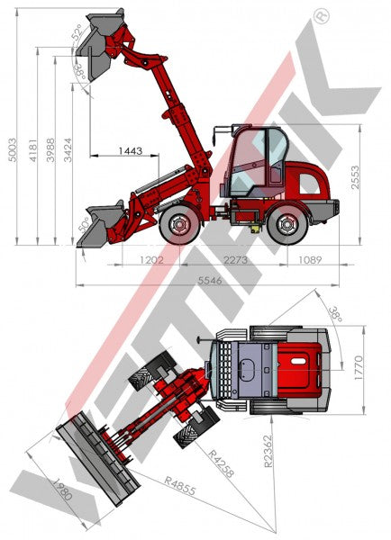 Teleskopradlader Wematik 816T Plus - Neufahrzeug mit Vollausstattung