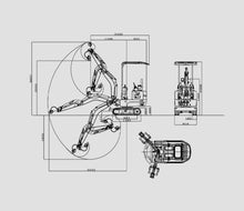 Minibagger Rippa R10-6 Eco 1 to mit 2 Zyl. Kubota Motor Vollausstattung - Modell 2026