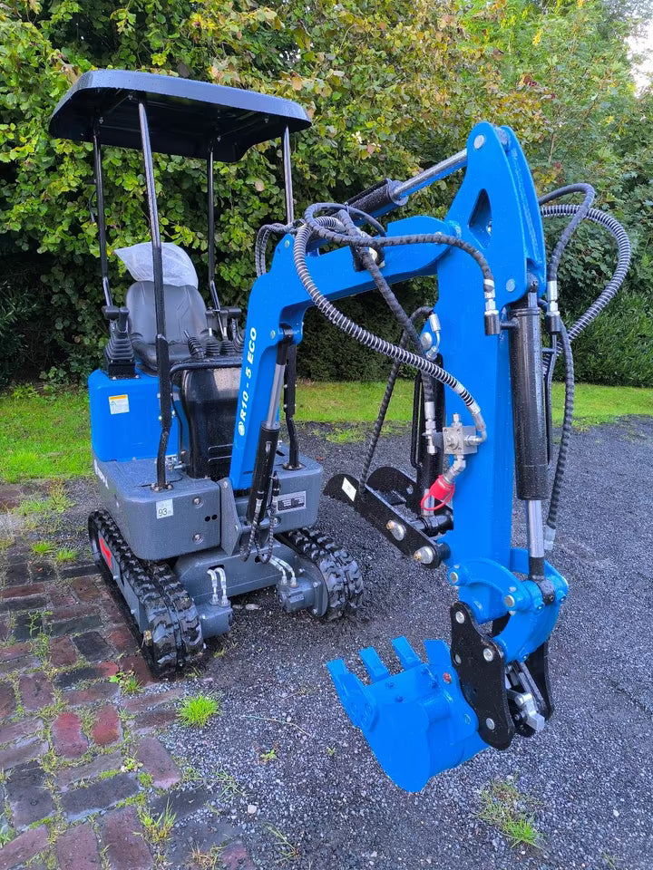 Minibagger Rippa R10-Eco 1 Zyl Diesel Schnellwechsler Joysticks