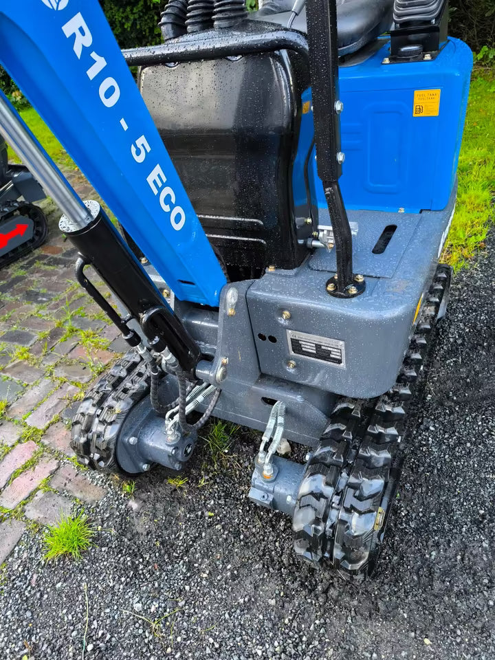 Minibagger Rippa R10-Eco 1 Zyl Diesel Schnellwechsler Joysticks