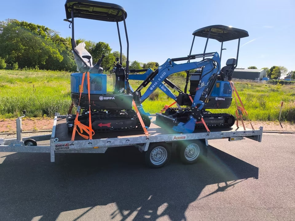 Minibagger Rippa R10-Eco - 2 Zyl. Kubota Motor, Joystick, Knickarm