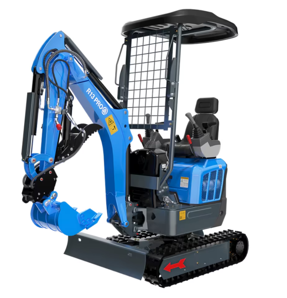 Minibagger Rippa R13-Pro - 3 Zyl. Kubota Motor, nur 75cm breit - Modell 2026