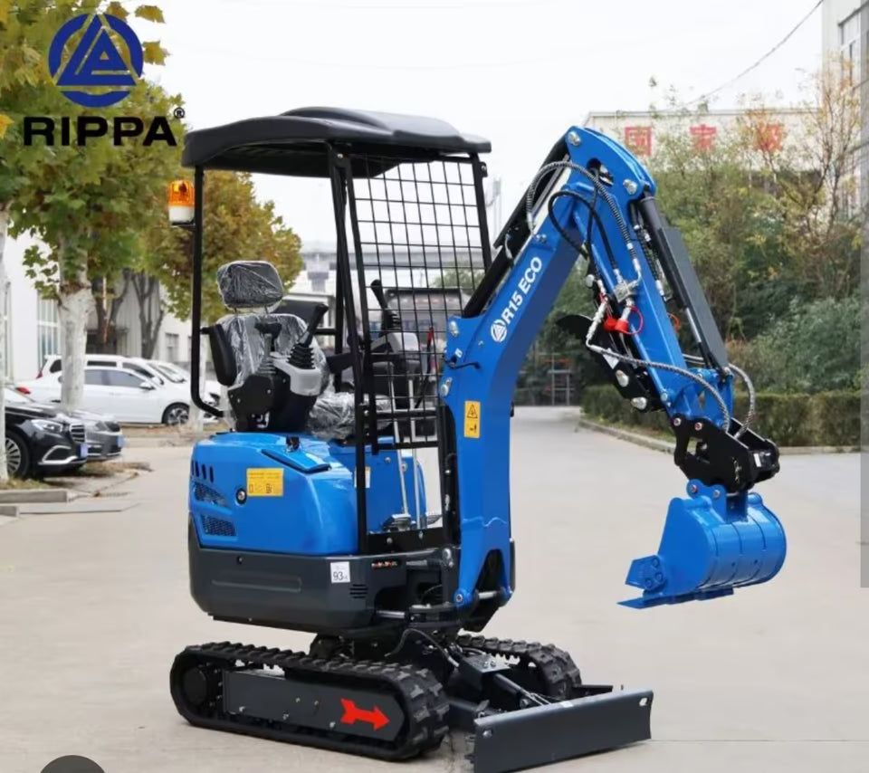 Minibagger Rippa R15-Eco 3 Zyl Kubota Motor Schnellwechsler