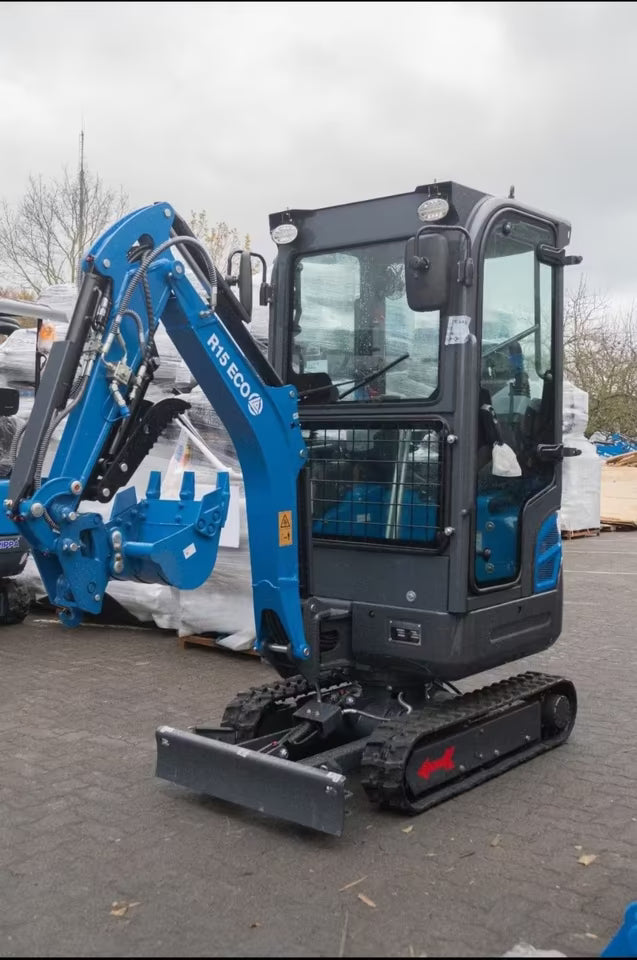 Rippa Minibagger R15 ECO mit geschlossener Kabine - Modell 2026