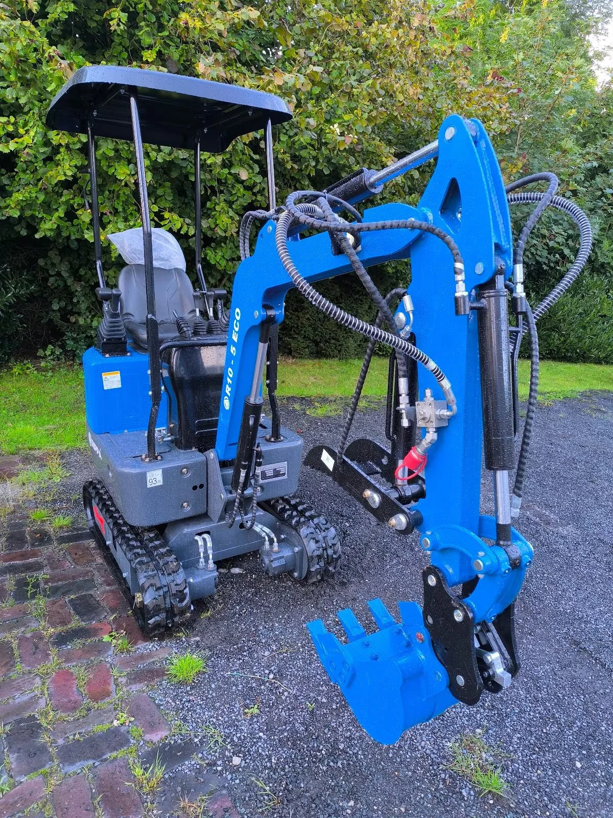 Minibagger Rippa R10-Eco Modell 2025 - 1 to mit 1 Zyl. Diesel Motor, Joysticks