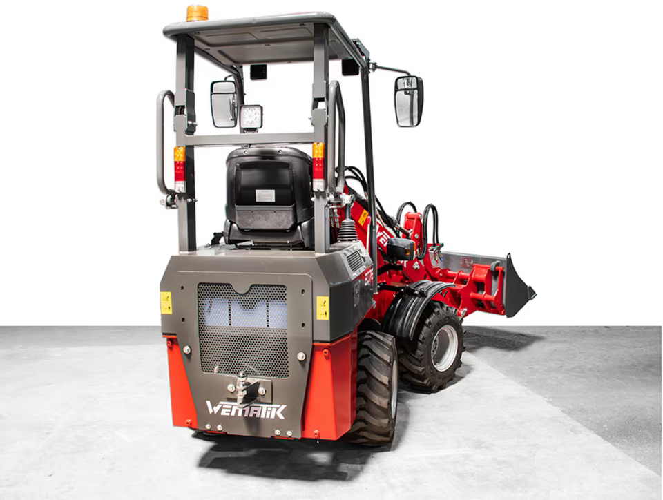 Radlader, Hoflader Wematik 807e, 800 kg Hubkraft, rein elektrisch